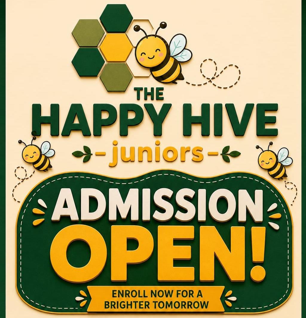 Admission Open — The Happy Hive Juniors pamphlet